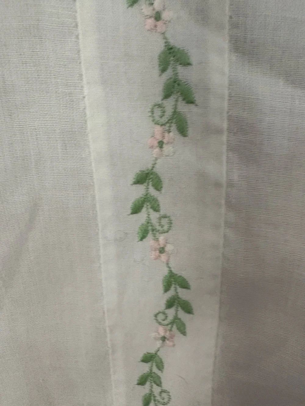 Classic Pink Cotton Dress with Embroidered Bib